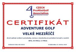 Certifikat-golf